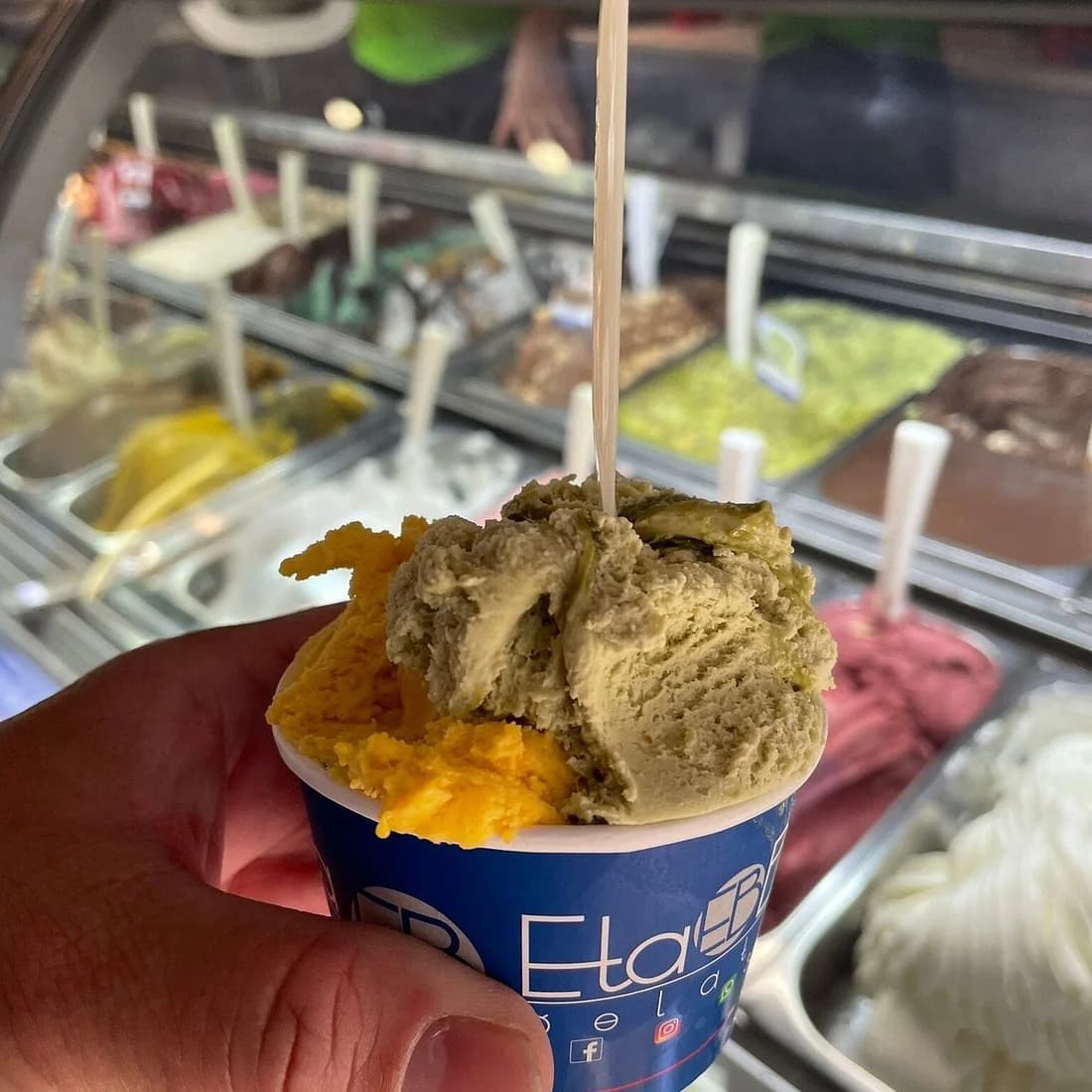 Gelato artigianale della Gelateria Eta Beta a Marghera