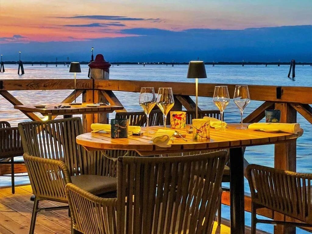 Terrazza del Ristorante Algiubagiò alle Fondamente Nove a Venezia