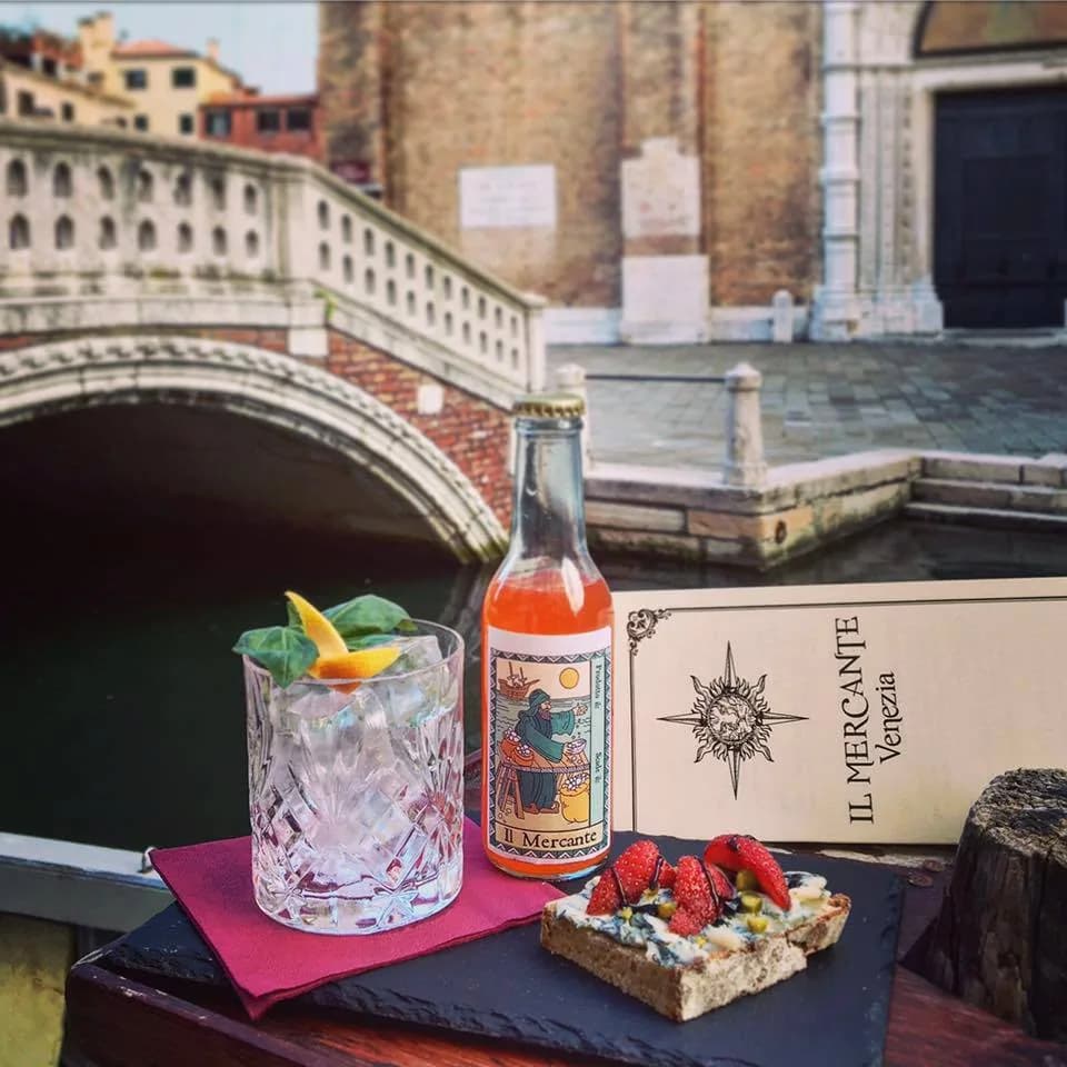 Cocktail e menu de Il Mercante a Venezia