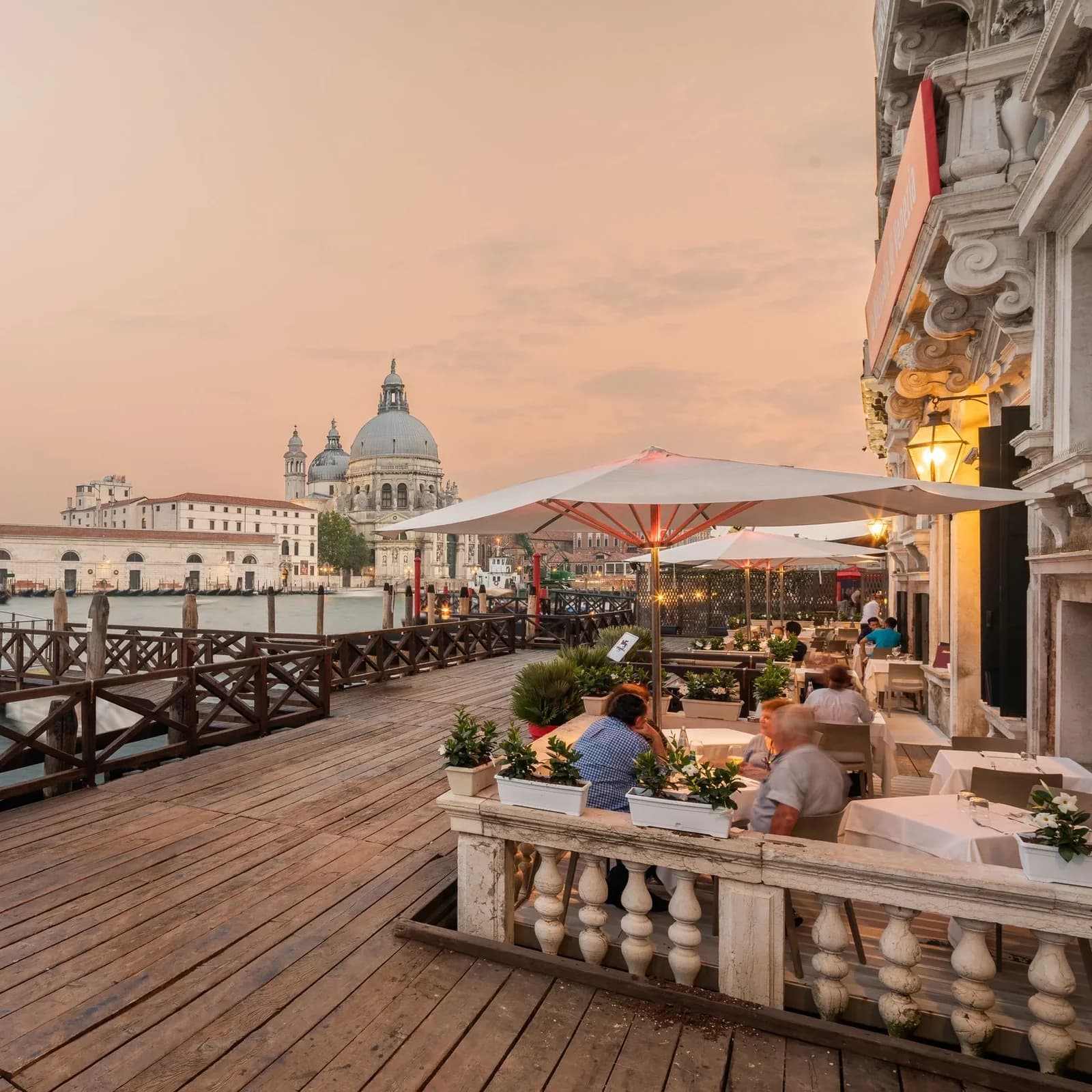 Terrazza dell'Ombra del Leone con vista a Venezia