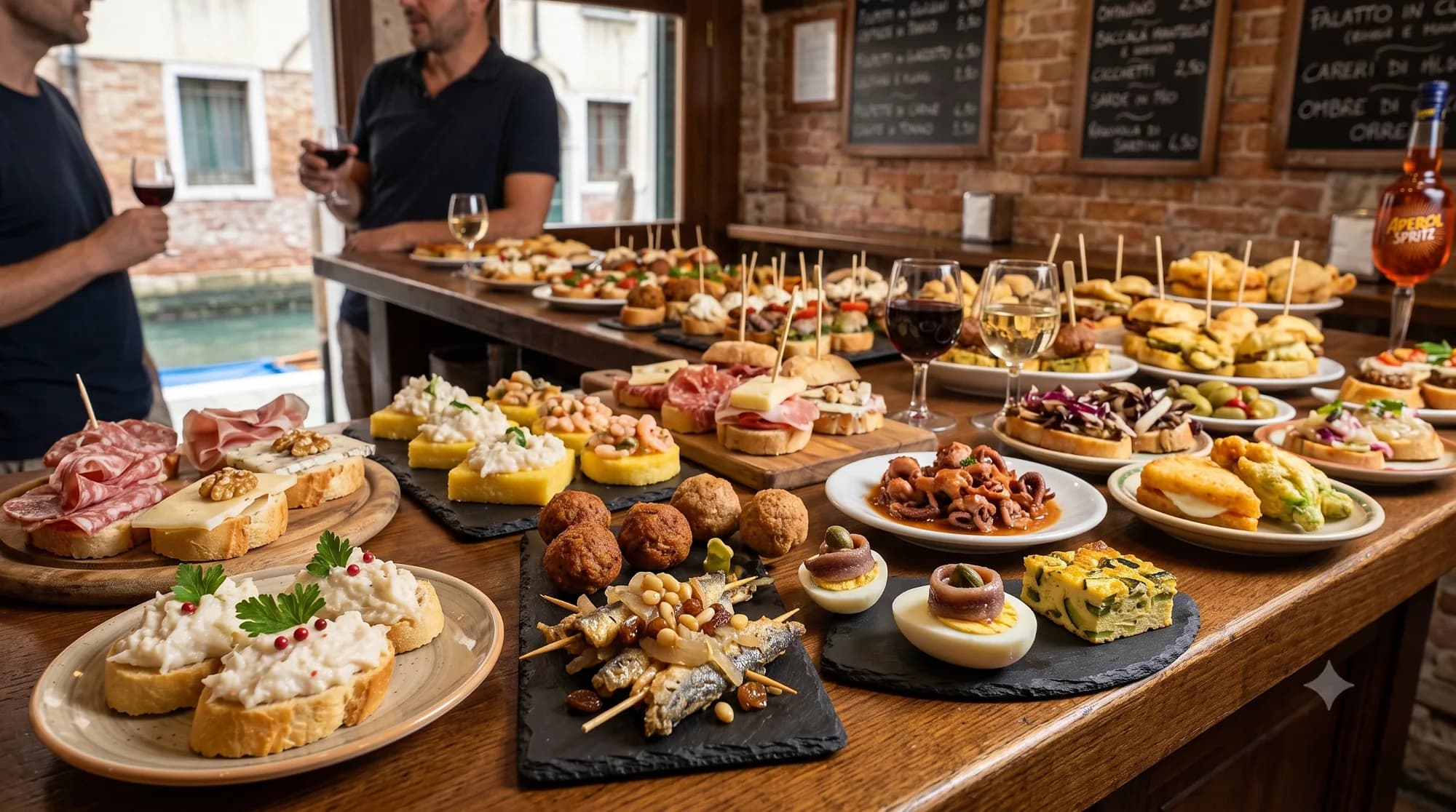 Selezione di cicchetti veneziani da bàcaro