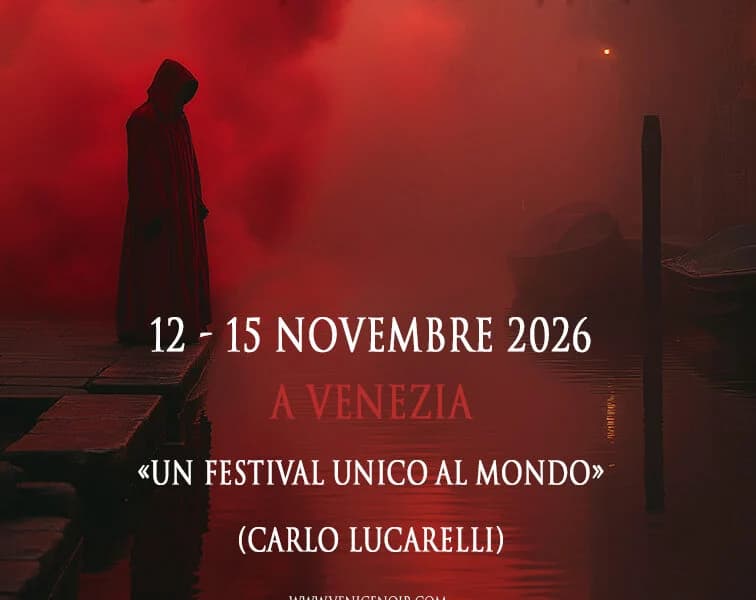 Canale veneziano di notte, atmosfera noir