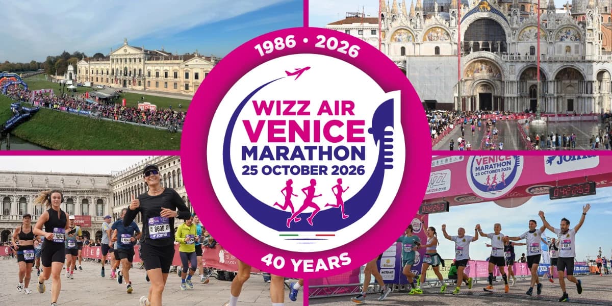 Runner durante la Venicemarathon tra terraferma e Venezia